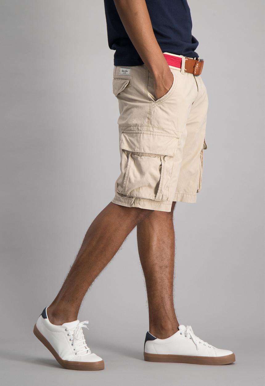 Aca Joe - Mens cargo shorts - khaki 