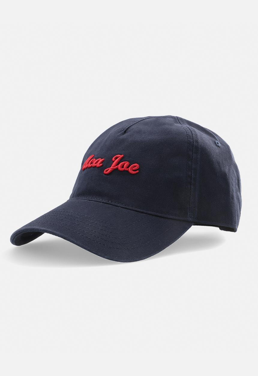 Aca Joe - Mens aca joe embroidered logo cap - navy/ red