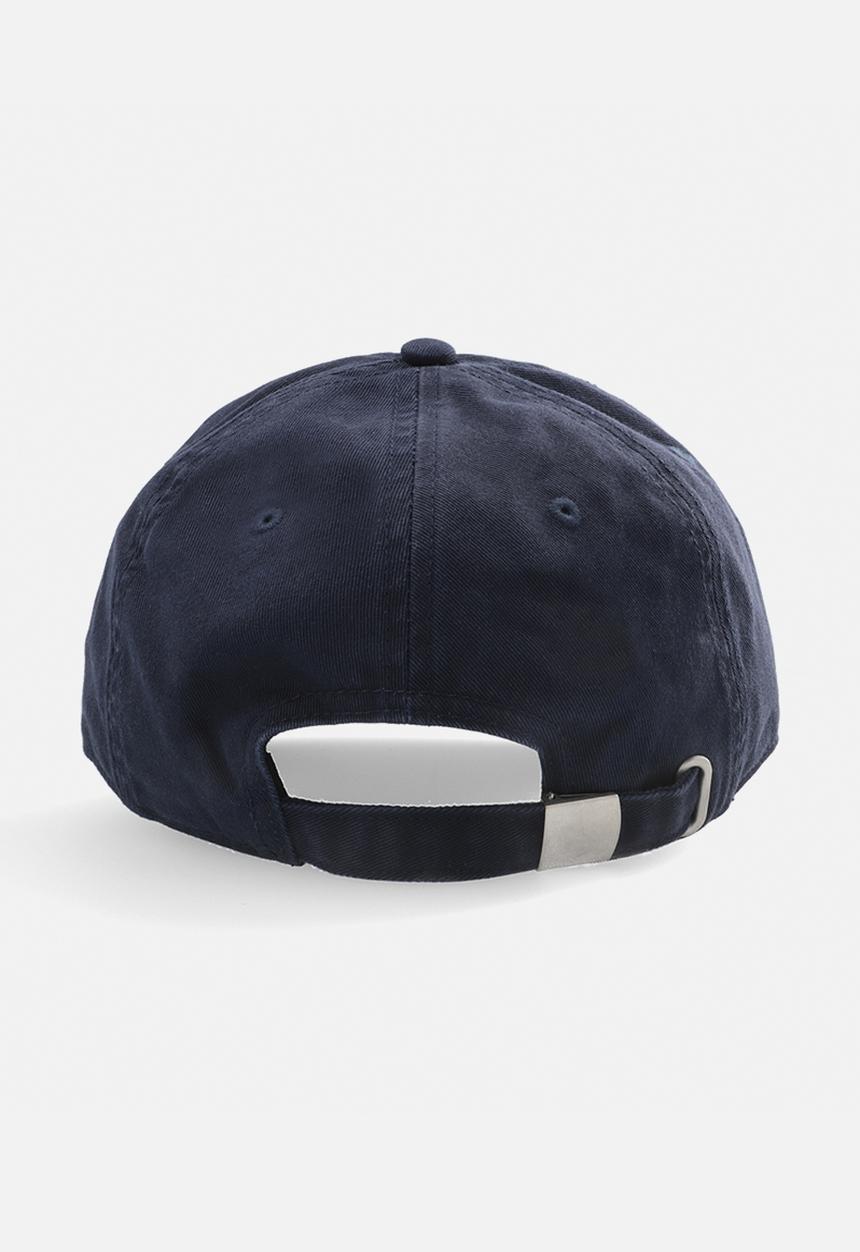 Aca Joe - Mens aca joe embroidered logo cap - navy/ red