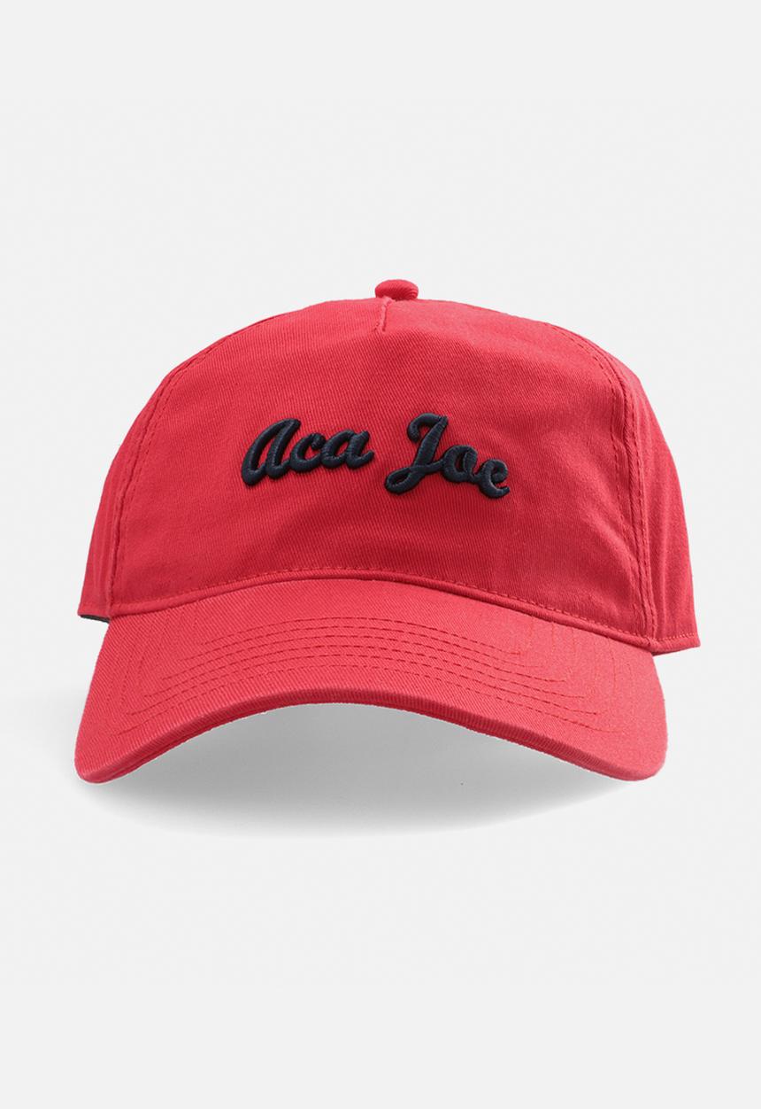 Aca Joe - Mens aca joe embroidered logo cap - red & navy