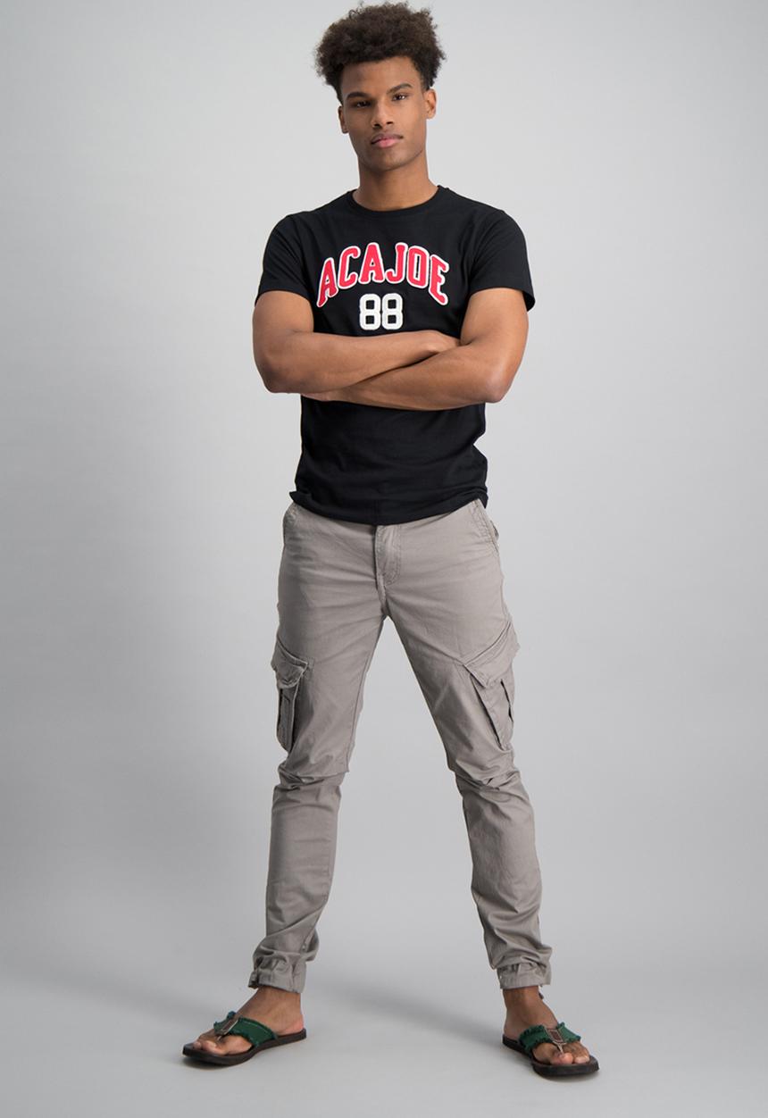 Aca Joe - Mens aca joe short sleeve T-shirt - black