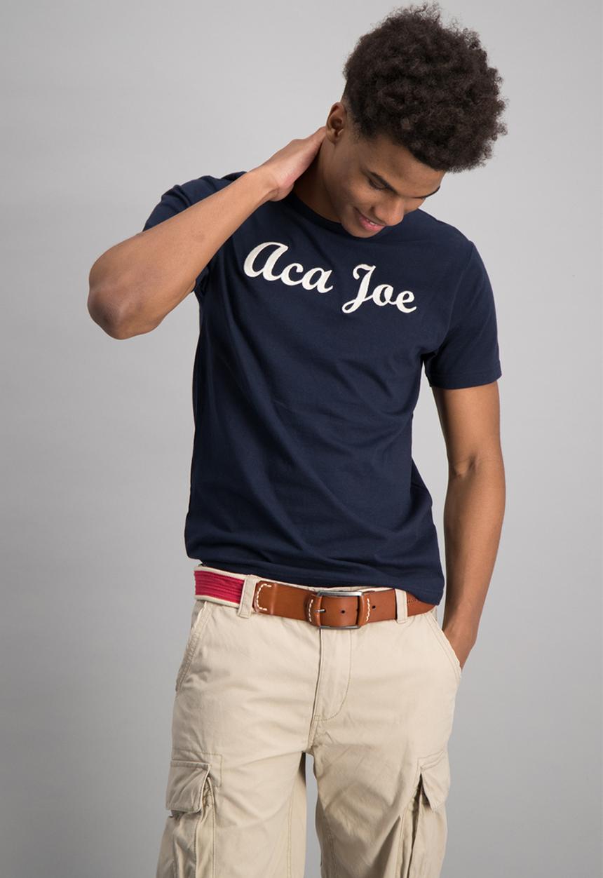 Aca Joe - Mens aca joe short sleeve t-shirt - navy 