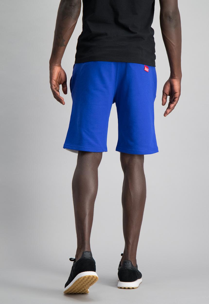 Aca Joe - Mens aca joe unbrushed fleece shorts - blue 