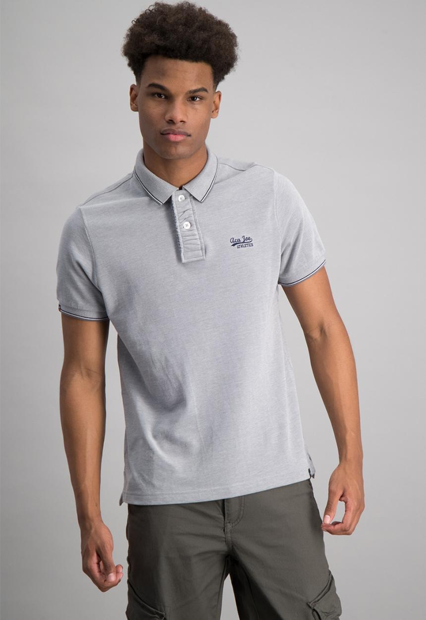 Aca Joe - Mens oxford golfer - grey
