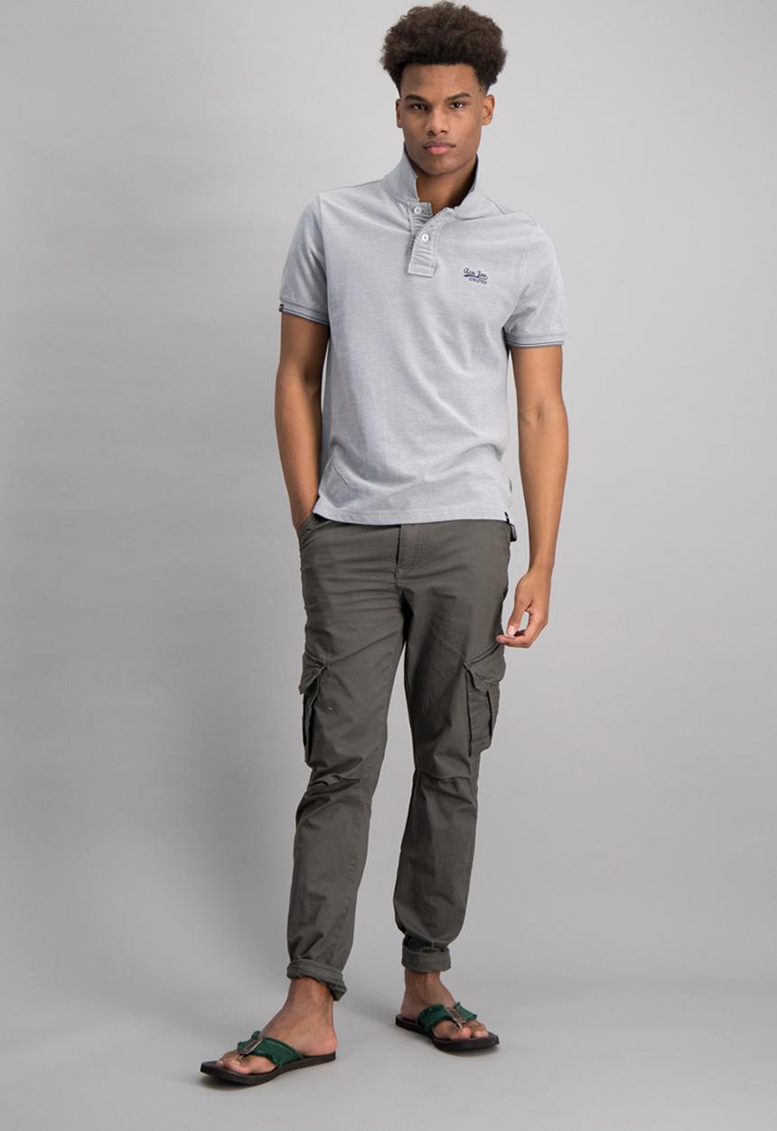 Aca Joe - Mens oxford golfer - grey