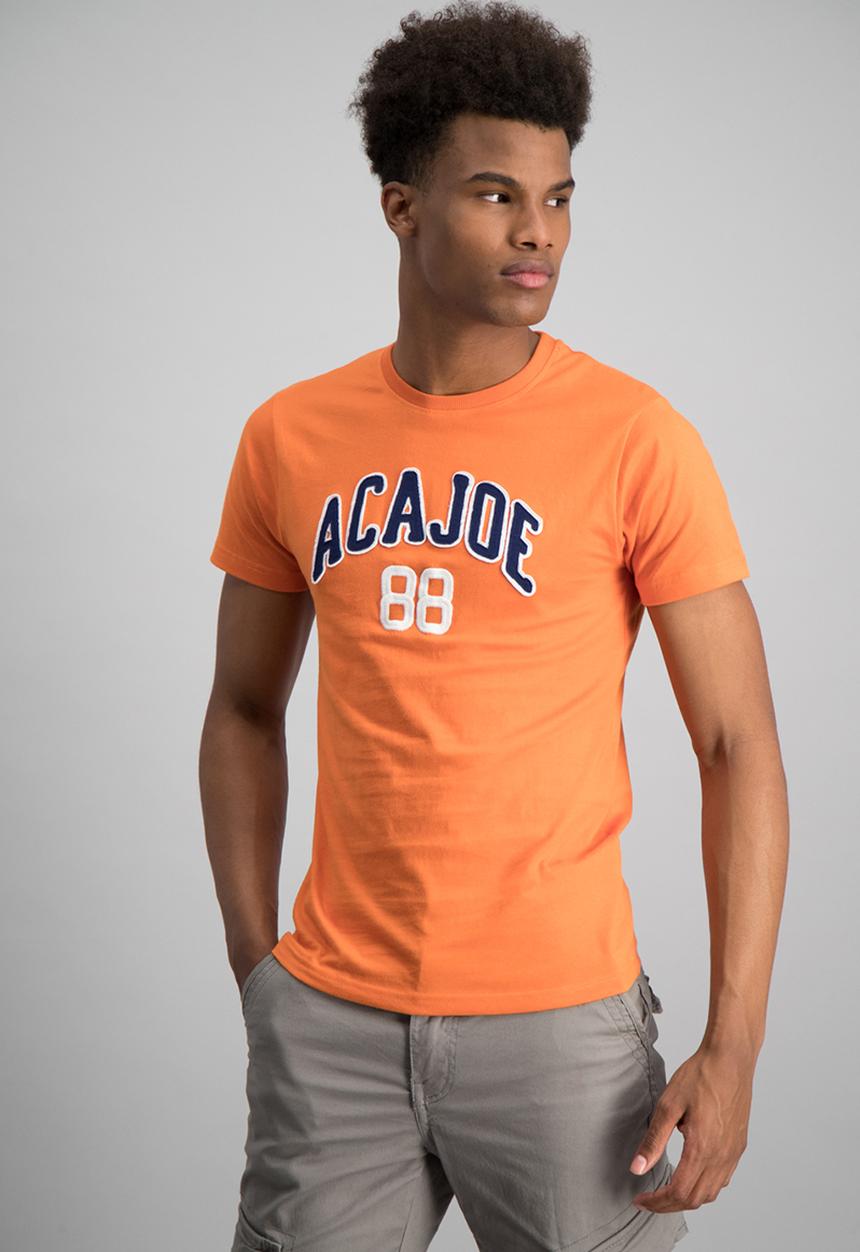 Aca Joe - Mens aca joe short sleeve T-shirt - orange