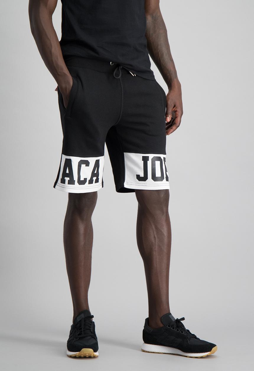 Aca Joe - Mens aca joe unbrushed fleece shorts - black 