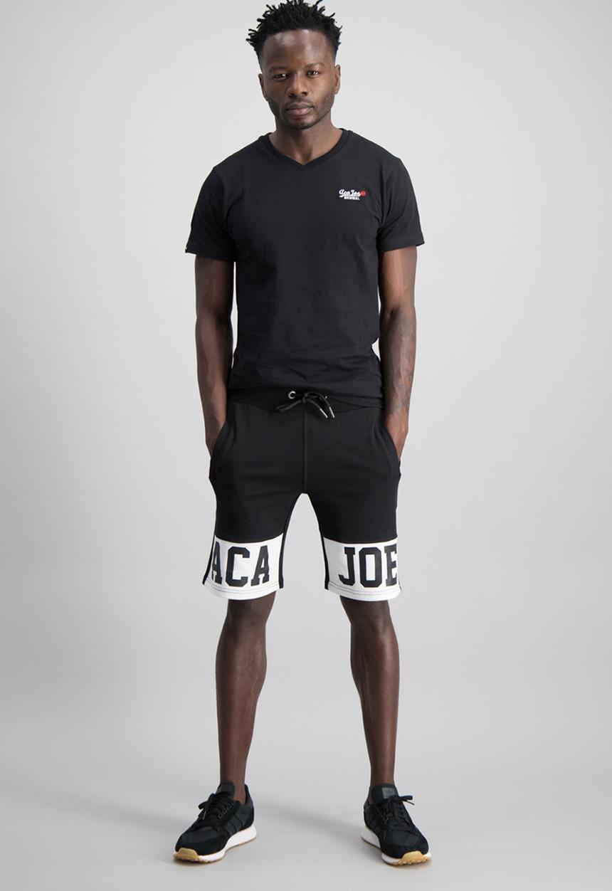 Aca Joe - Mens aca joe unbrushed fleece shorts - black 