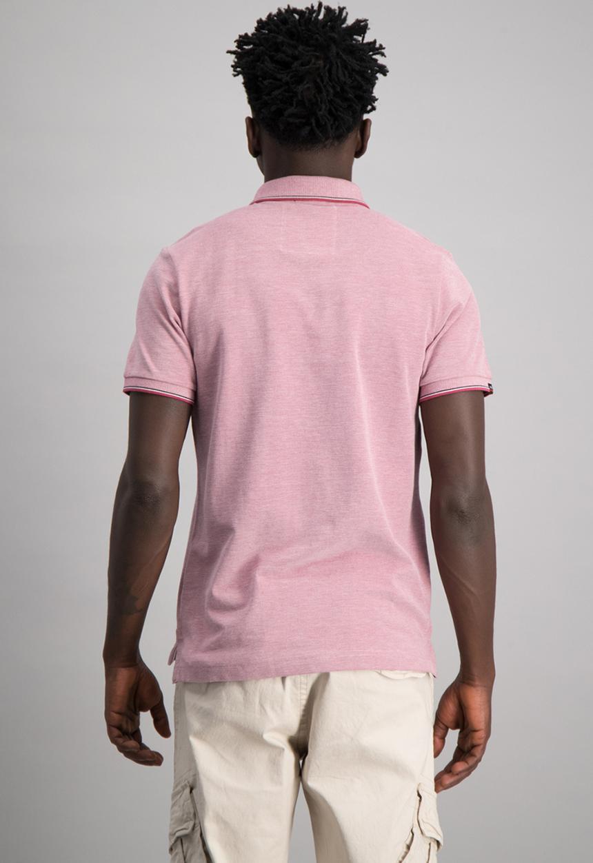 Aca Joe - Mens oxford golfer - burgundy 