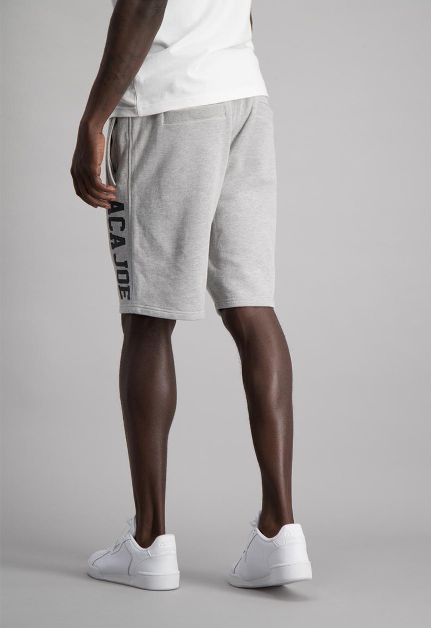 Aca Joe - Mens aca joe unbrushed fleece shorts - grey 