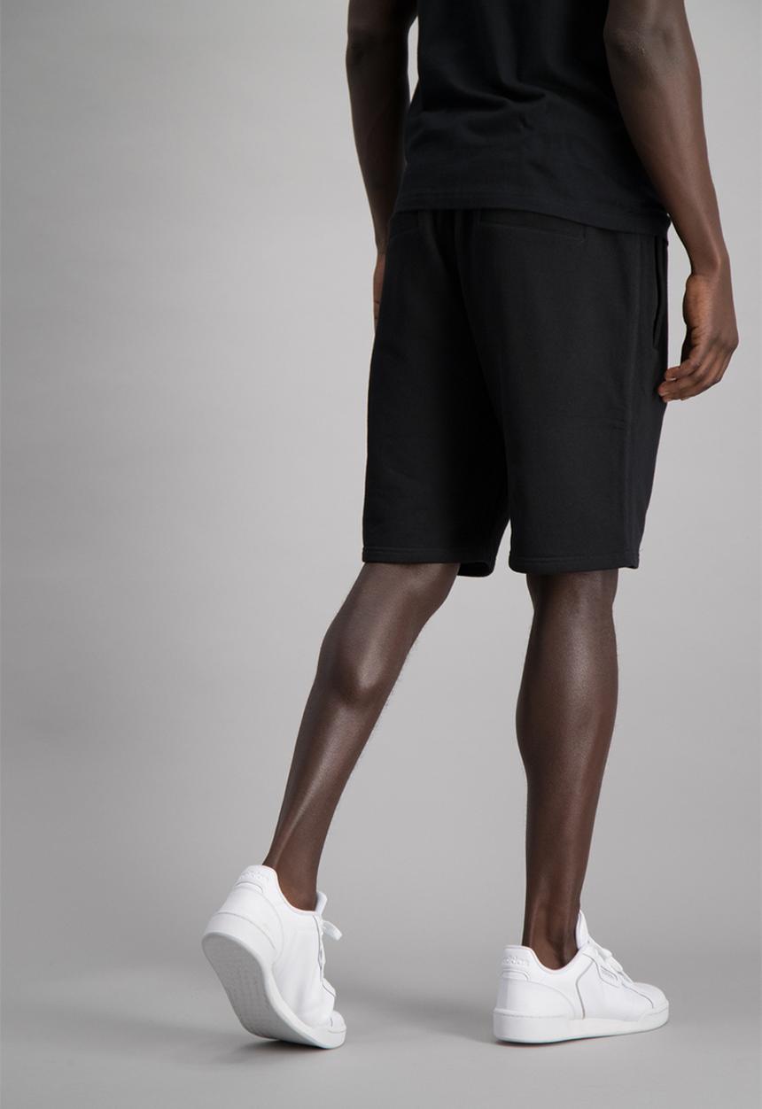 Aca Joe - Mens aca joe unbrushed fleece shorts - black 
