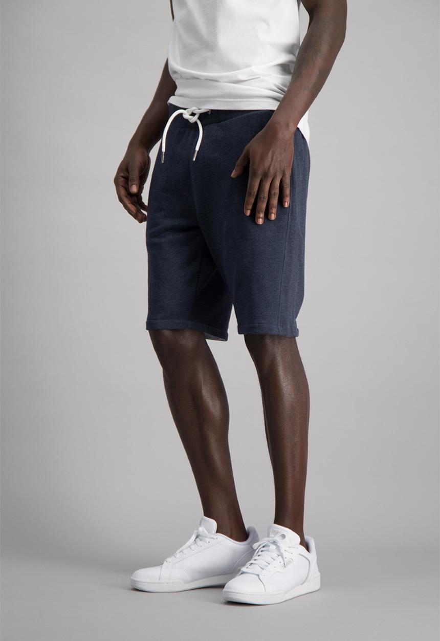 Aca Joe - Mens aca joe unbrushed fleece shorts - navy 