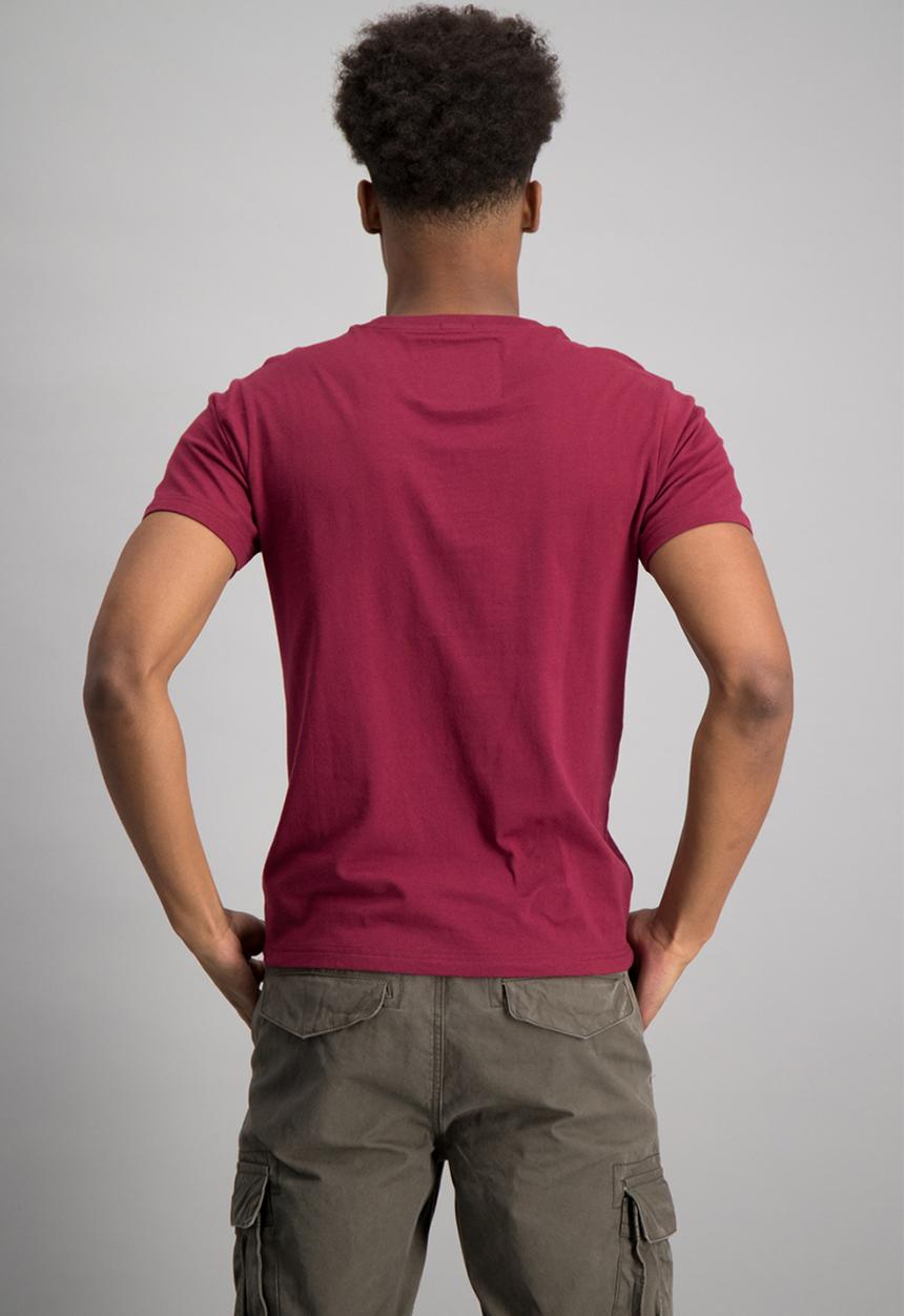 Aca Joe - Mens aca joe short sleeve T-shirt - maroon