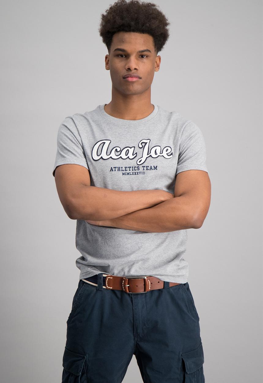 Aca Joe - Mens aca joe short sleeve T-shirt - grey