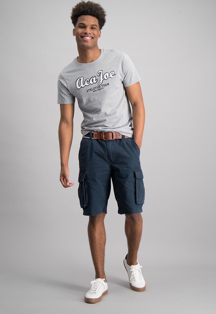 Aca Joe - Mens aca joe short sleeve T-shirt - grey