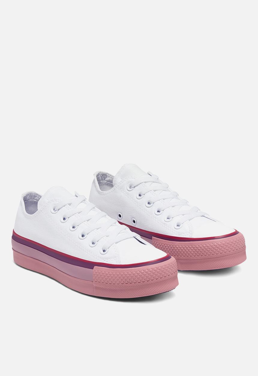 Converse - Ctas lift opi l ox 566557c -  pure silver/white