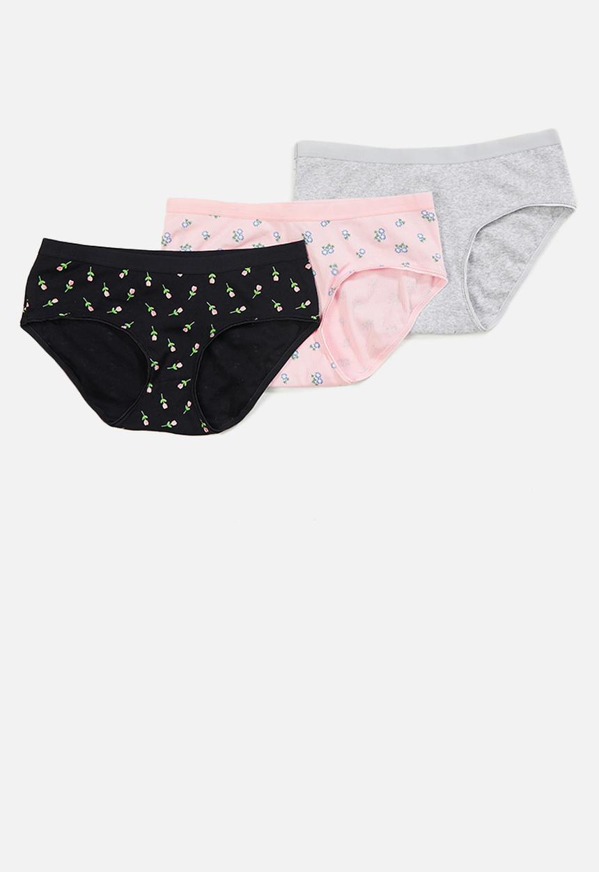 Cotton On - Cotton rib boyleg brief 3pack - multi