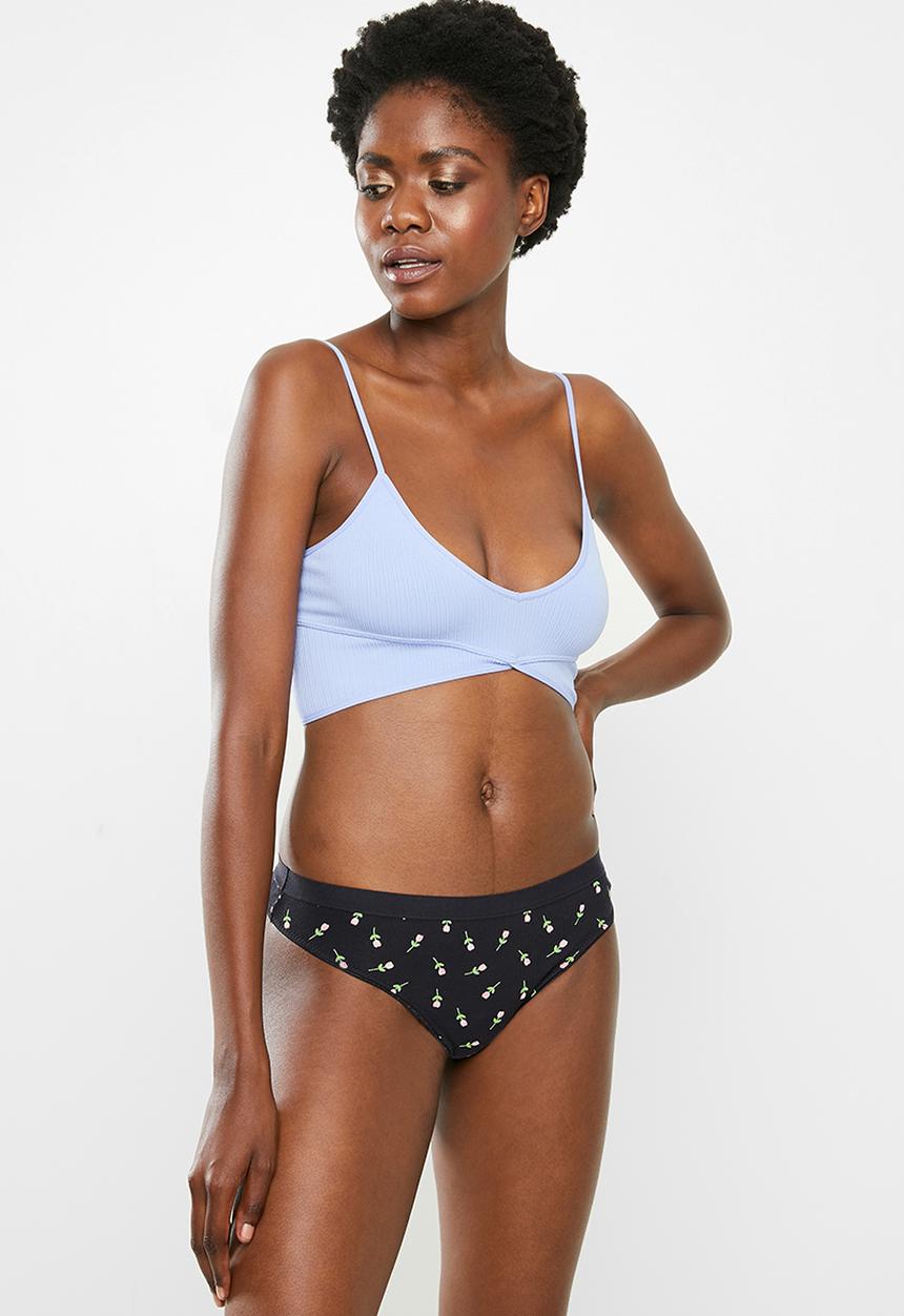 Cotton On - Cotton rib comfy g-string brief 3pack - multi