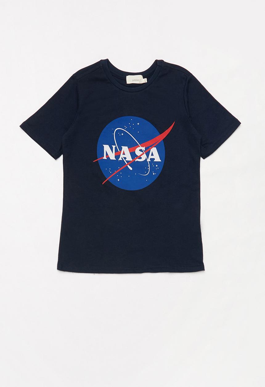 Superbalist Kids - Nasa printed logo tee - navy