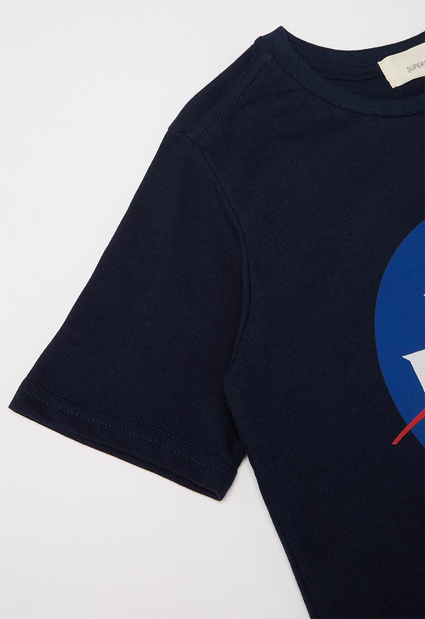Superbalist Kids - Nasa printed logo tee - navy