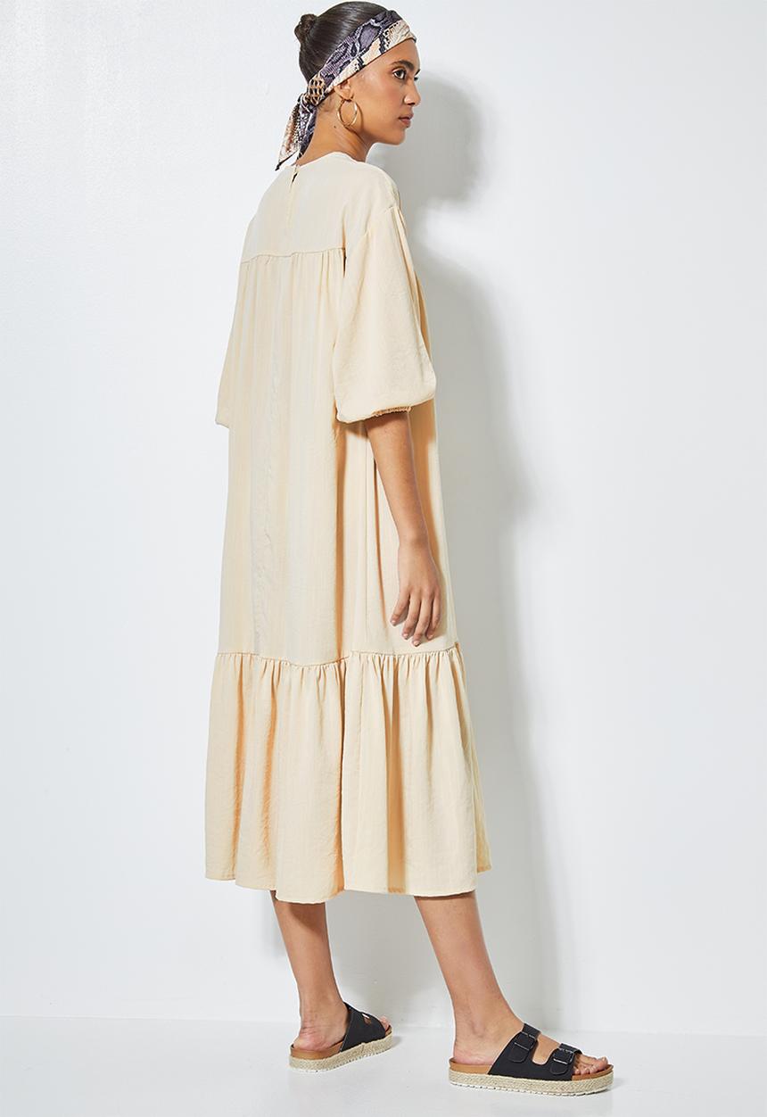Superbalist - Empire cutline textured maxi dress - cement
