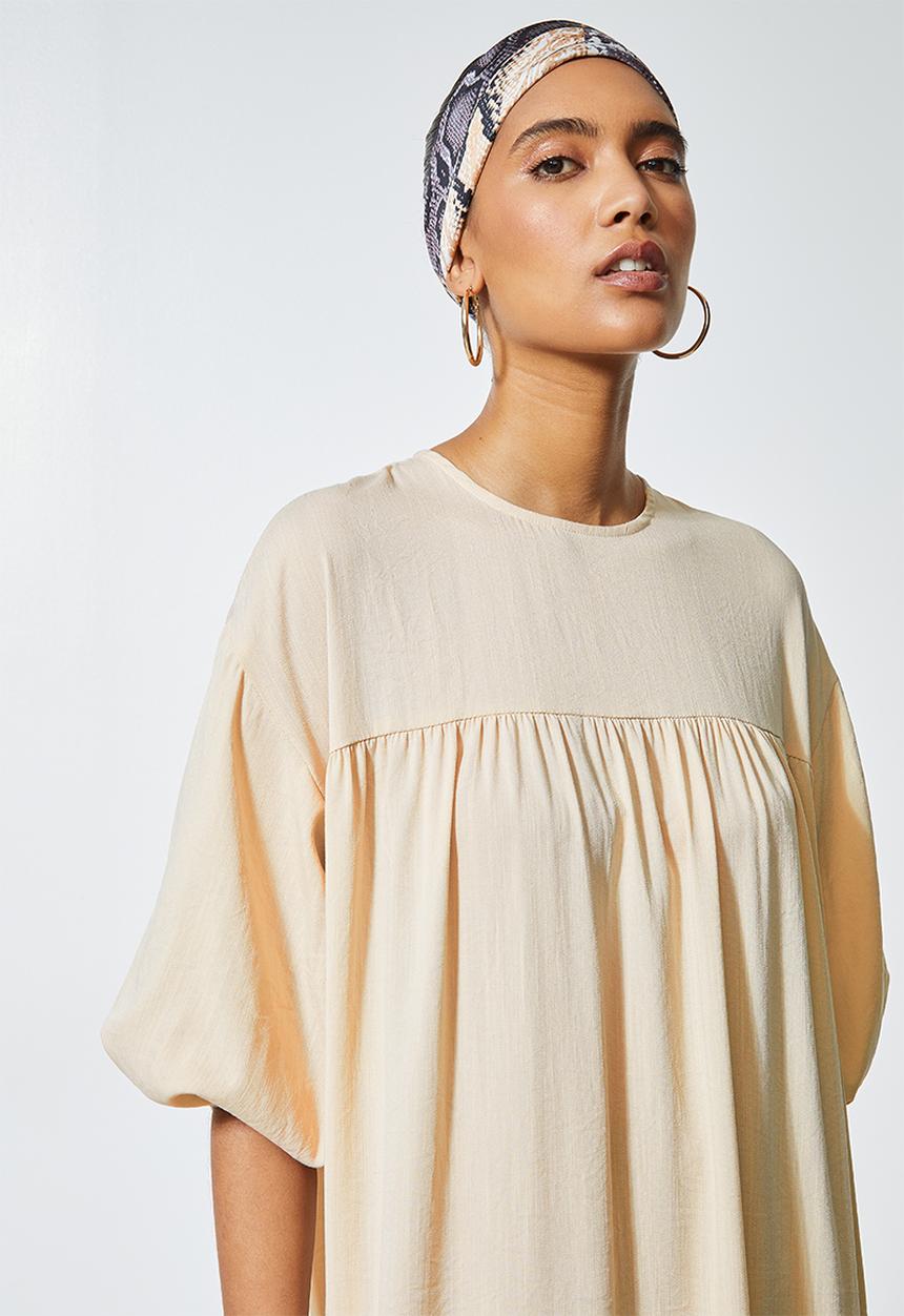 Superbalist - Empire cutline textured maxi dress - cement