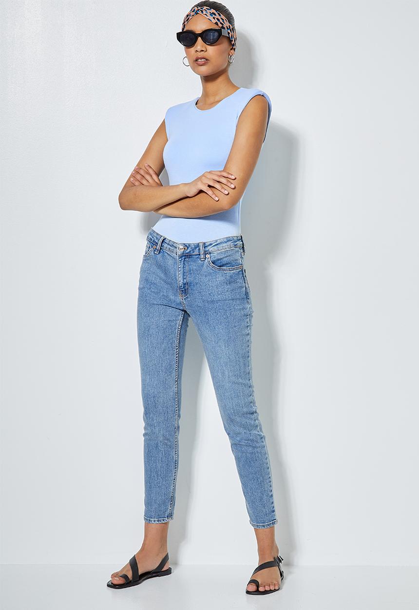 Superbalist - Shoulder pad bodysuit - ice blue