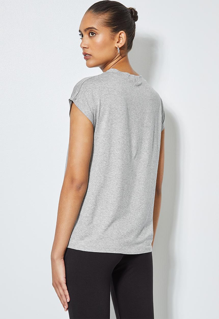 Superbalist - Cap sleeve T-shirt - light grey melange