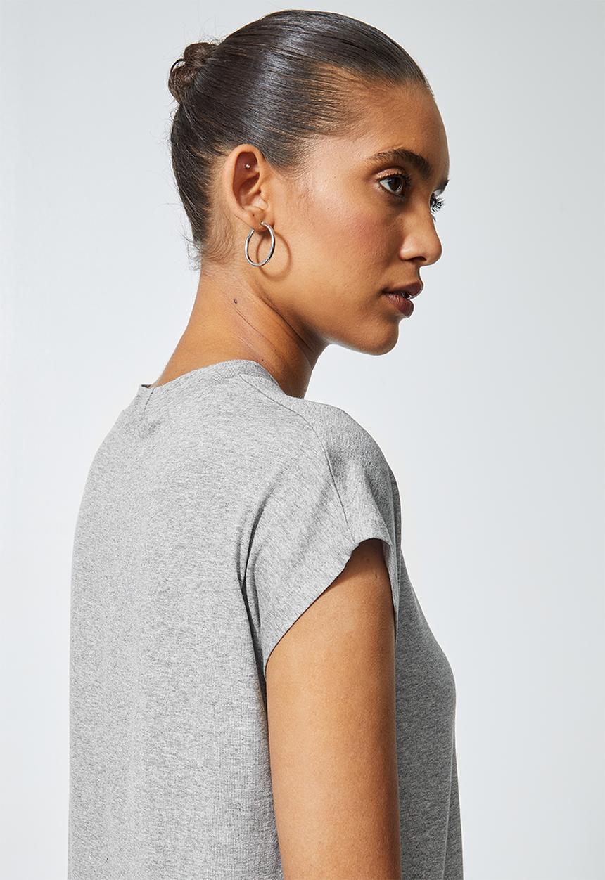 Superbalist - Cap sleeve T-shirt - light grey melange