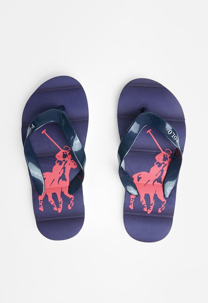 POLO - Boys milo pony flip flop - navy