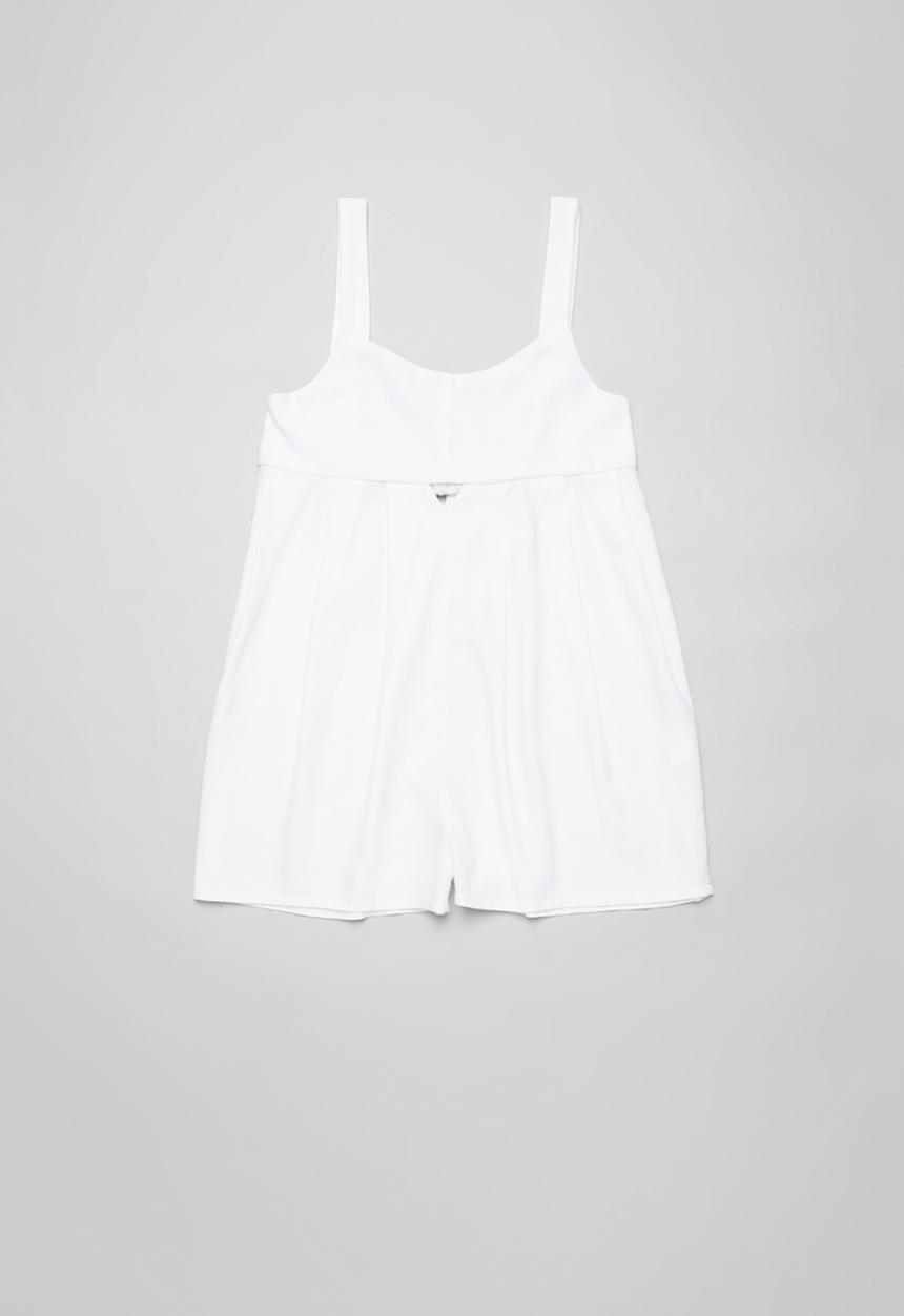 Superbalist - Cut out detail playsuit - white