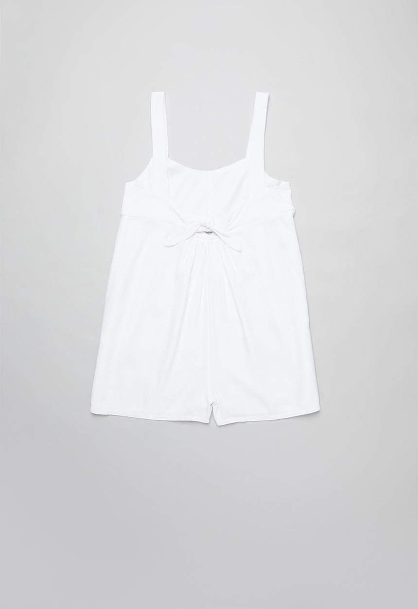 Superbalist - Cut out detail playsuit - white