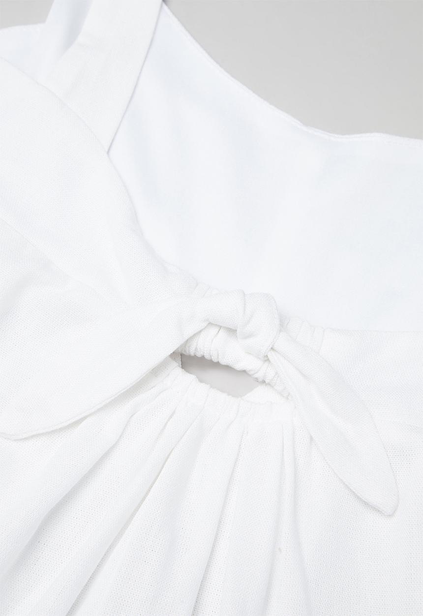 Superbalist - Cut out detail playsuit - white
