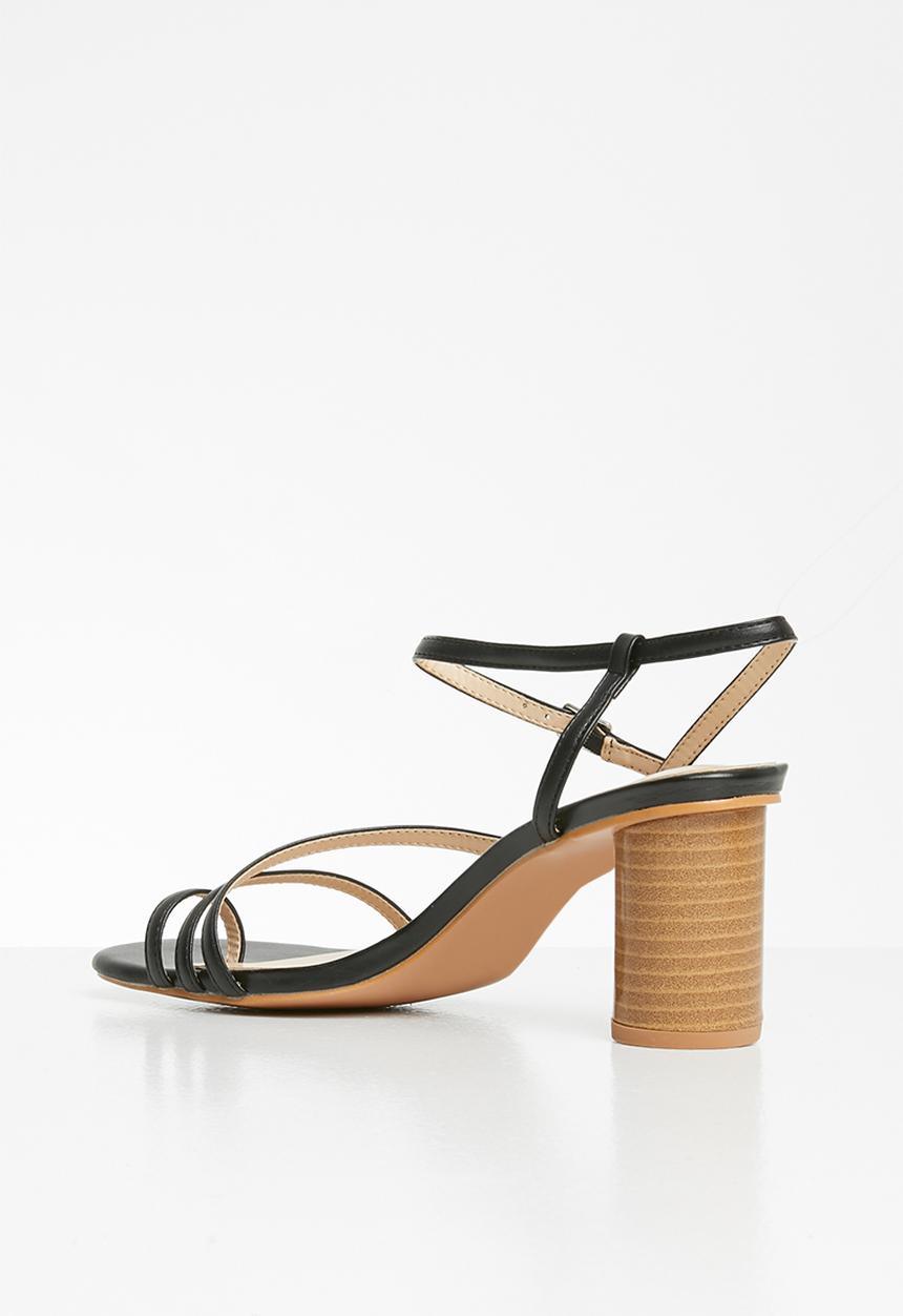 edit - Leonie barely-there heel - black