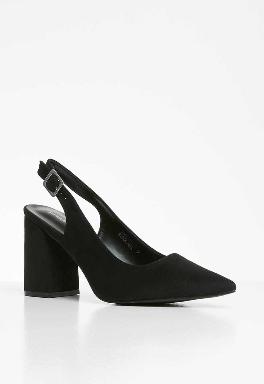 Superbalist - Jamie court block heel - black