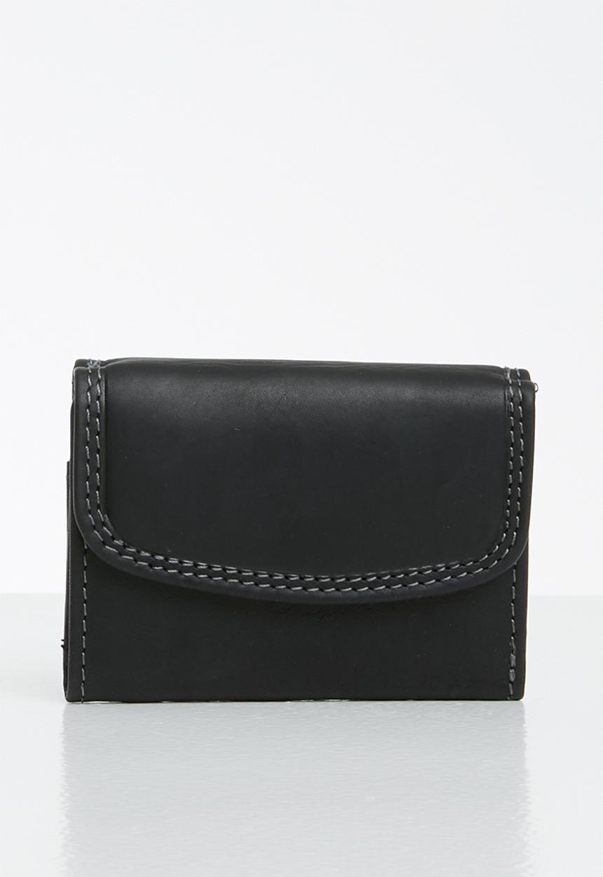 POLO - Tuscany leather mini billfold - black