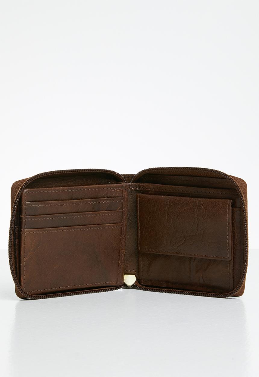POLO - Tuscany zip around wallet - brown