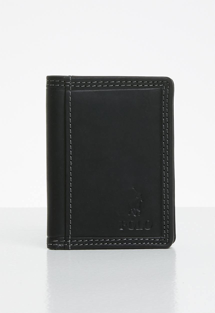 POLO - Tuscany leather credit card wallet - black