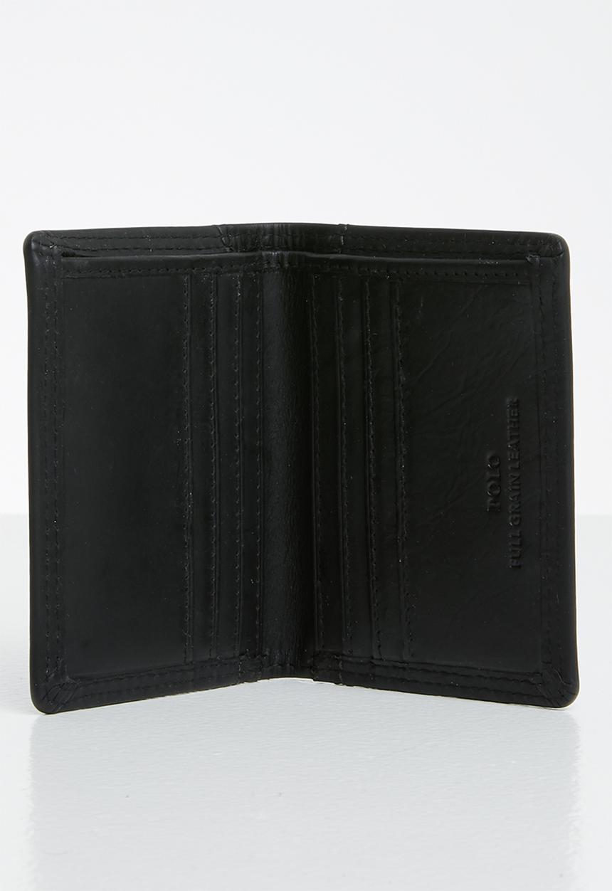 POLO - Tuscany leather credit card wallet - black