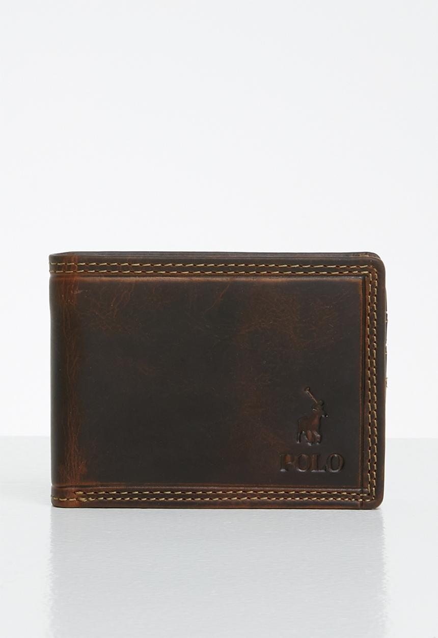 POLO - Tuscany leather sml multicard coin wallet - brown