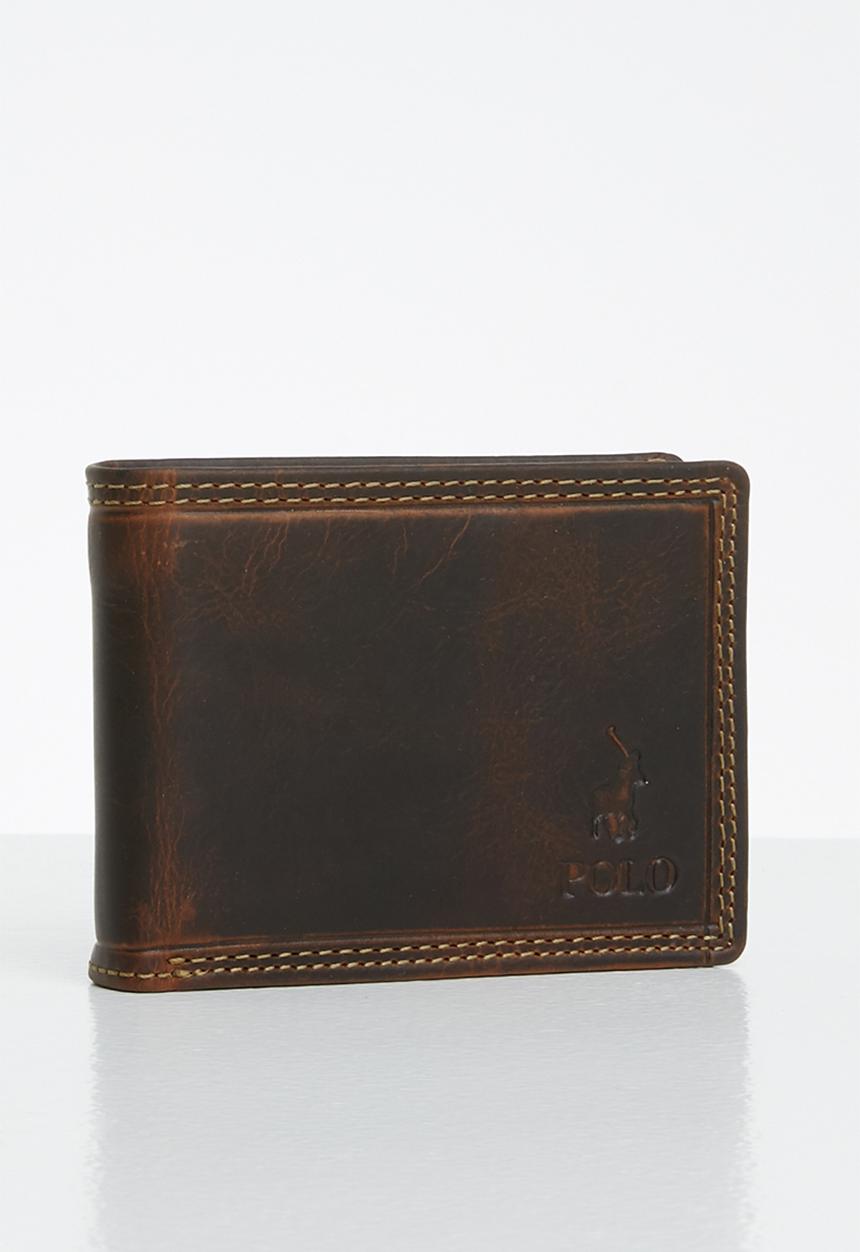 POLO - Tuscany leather sml multicard coin wallet - brown