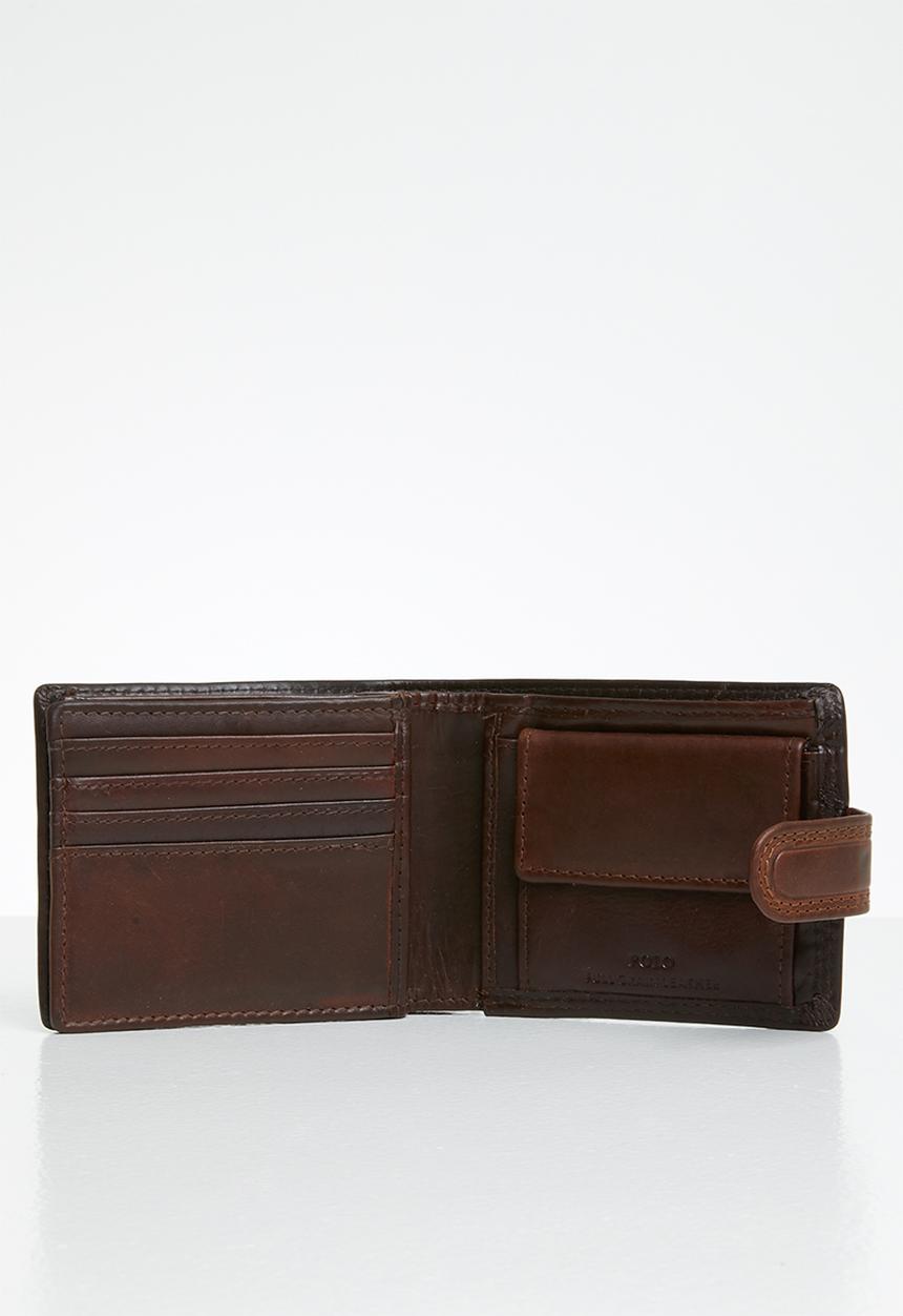 POLO - Kenya smalls tab wallet - brown