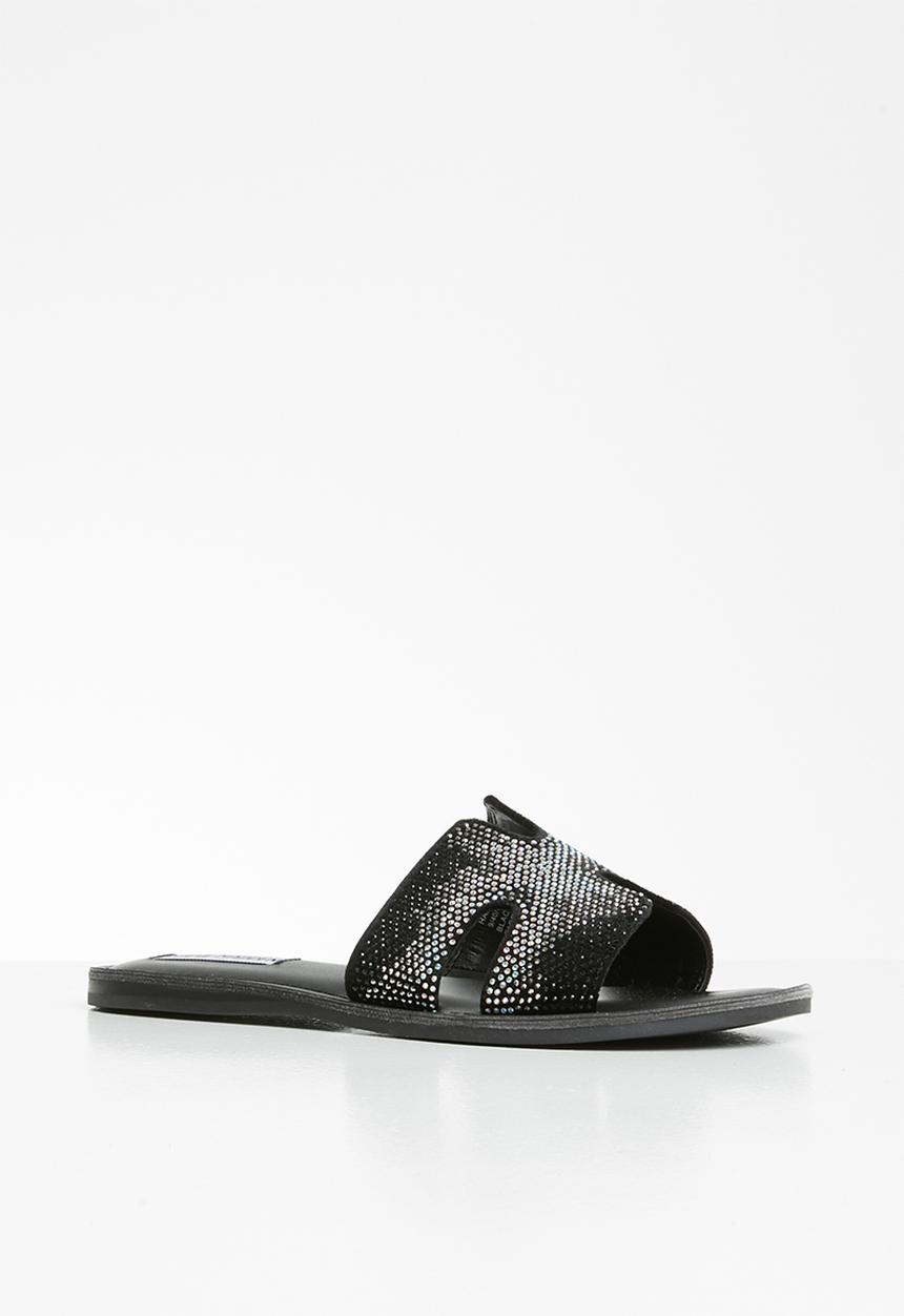 Steve Madden - Harlow slide - black & silver