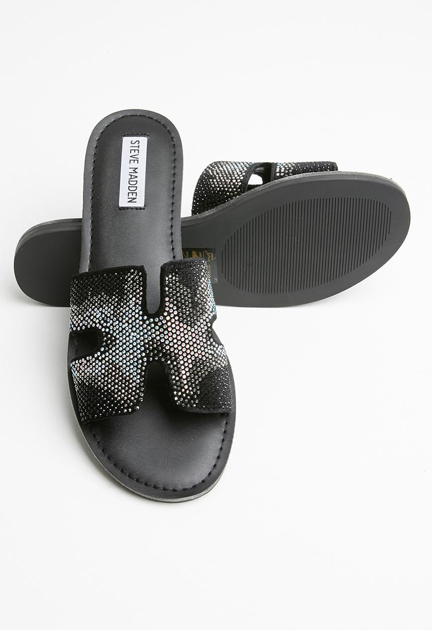 Steve Madden - Harlow slide - black & silver