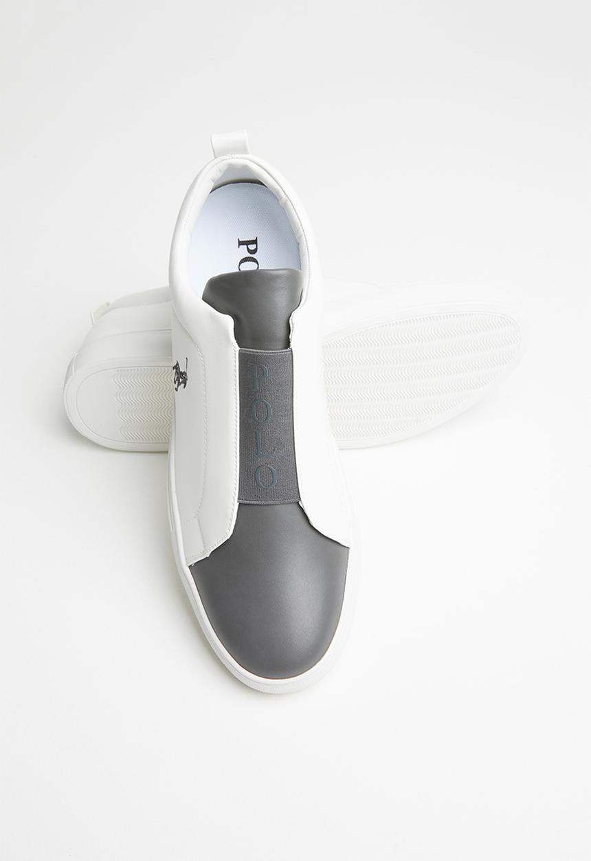 POLO - Boston gusset slip on sneaker - white
