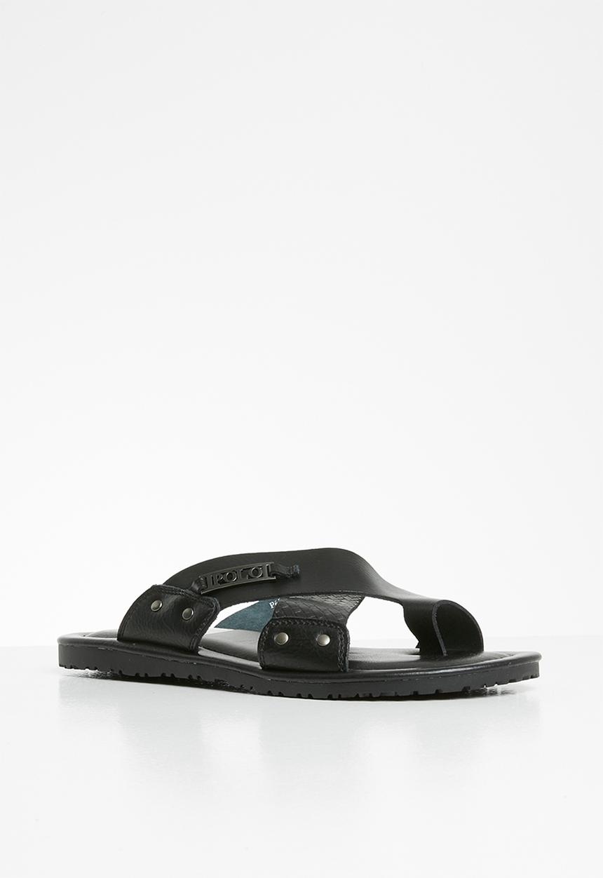POLO - Lucas cross over sandal - black