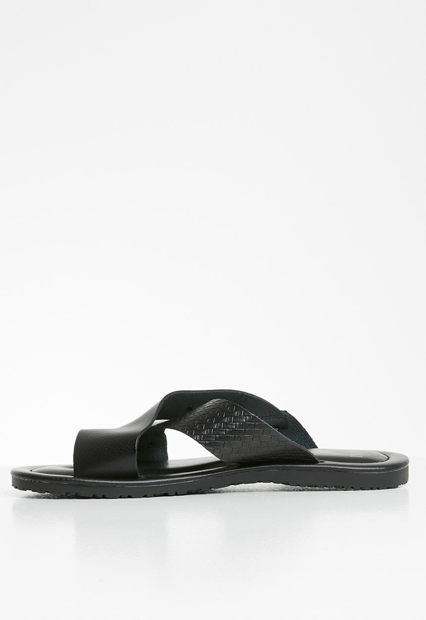 POLO - Lucas cross over sandal - black
