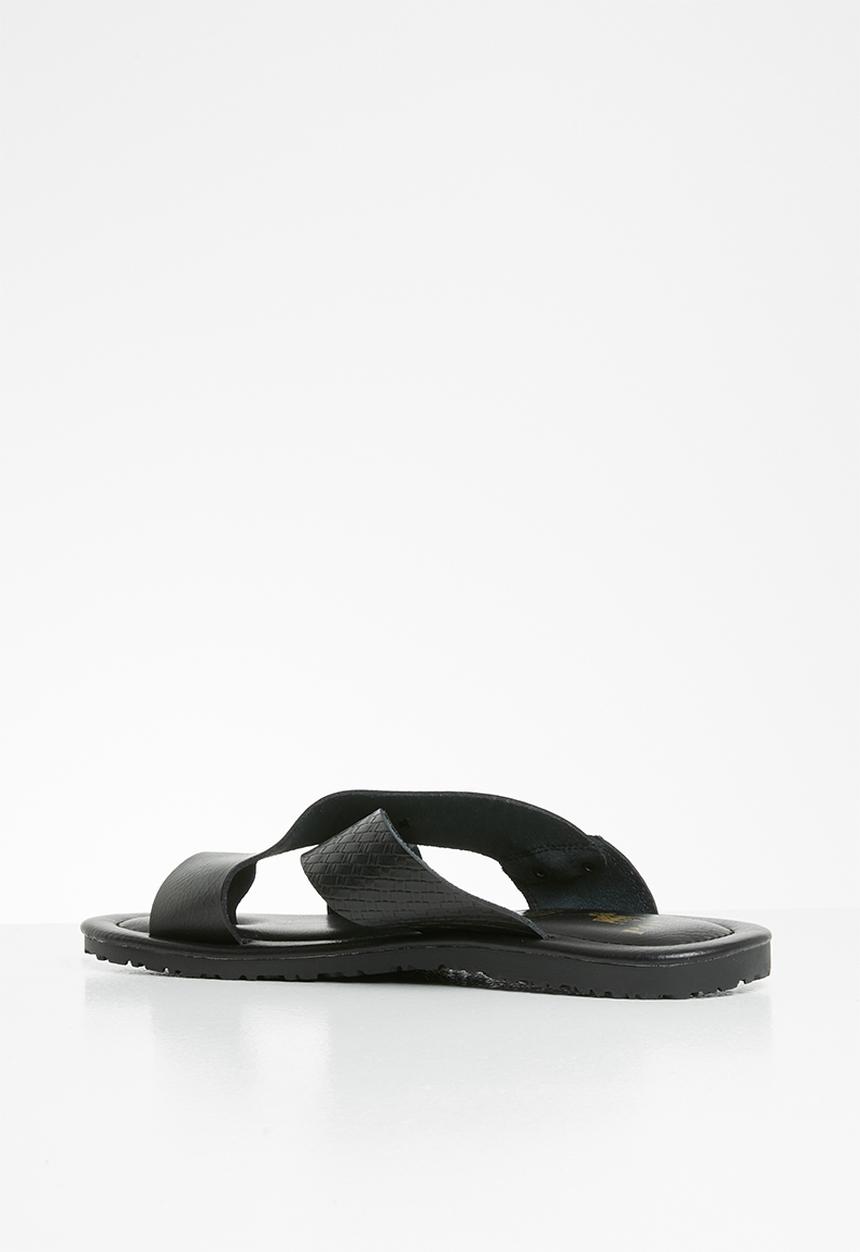 POLO - Lucas cross over sandal - black