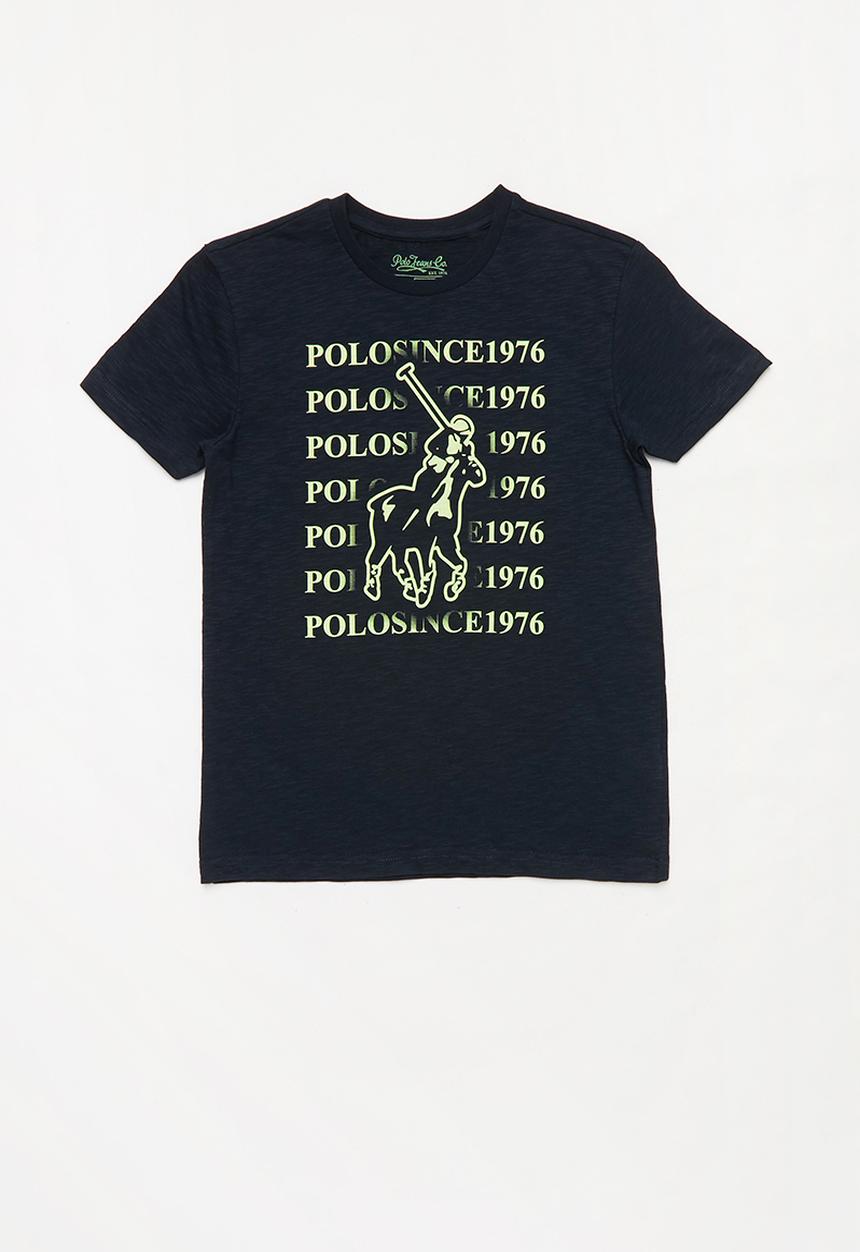 POLO - Ethan printed tee - navy