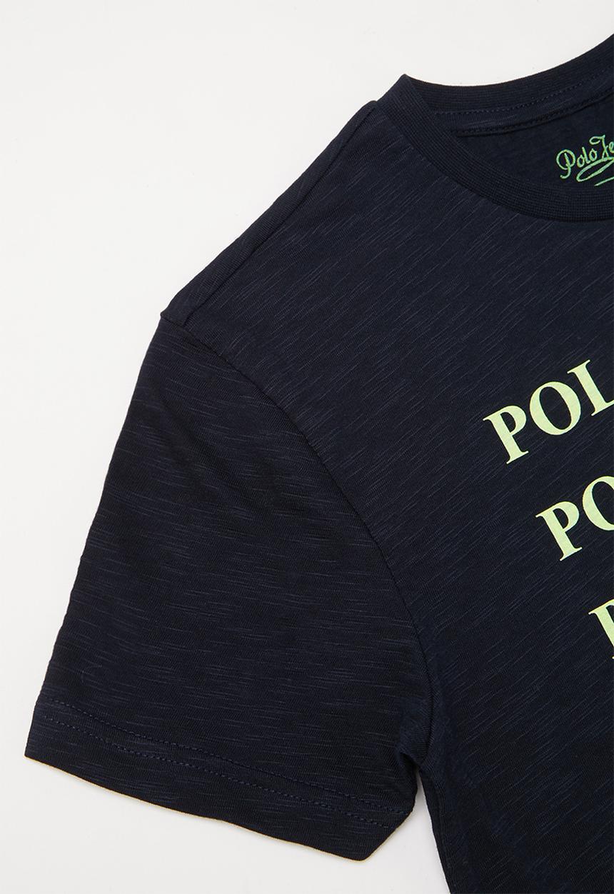 POLO - Ethan printed tee - navy